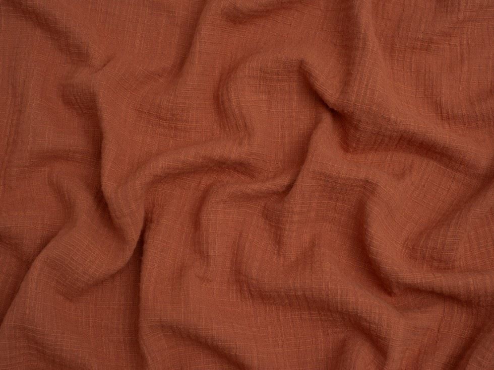 Minerva Core Range Slub Cotton Double Gauze Fabric Soft Pink