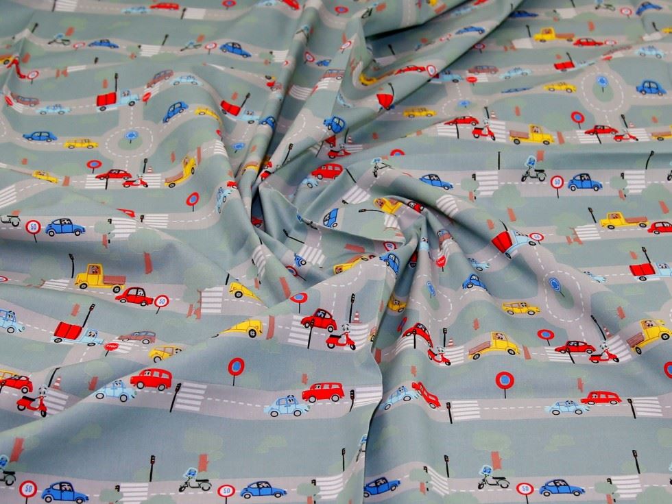 John Louden 100% Cotton Poplin Fabric Green