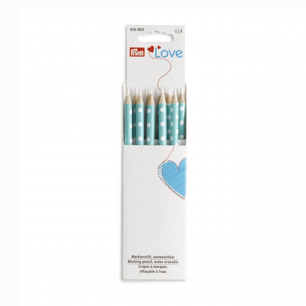 Prym Love Water Erasable Pencils Turquoise