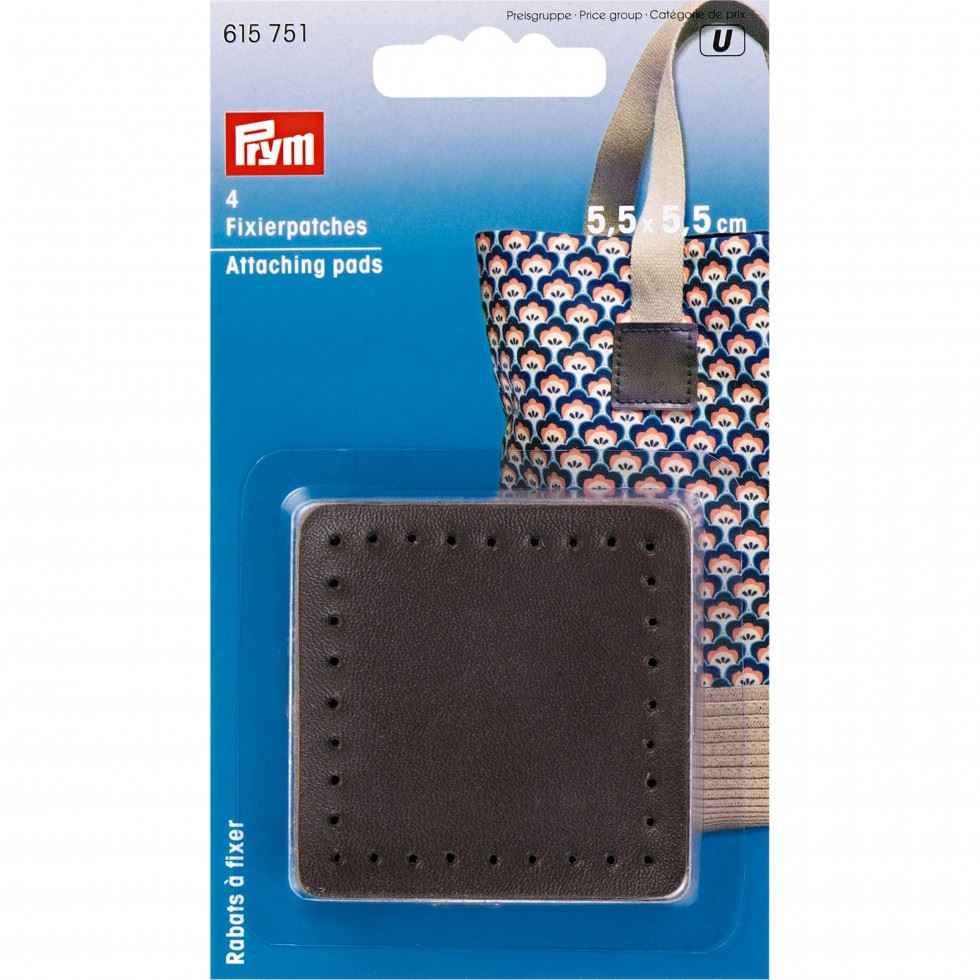 Prym Bag Handle Attaching Pads Brown