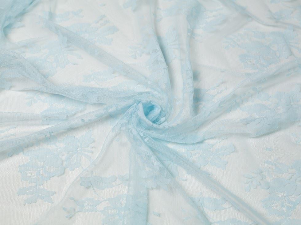 Seabreeze Deadstock Chantilly Tulle Lace Fabric