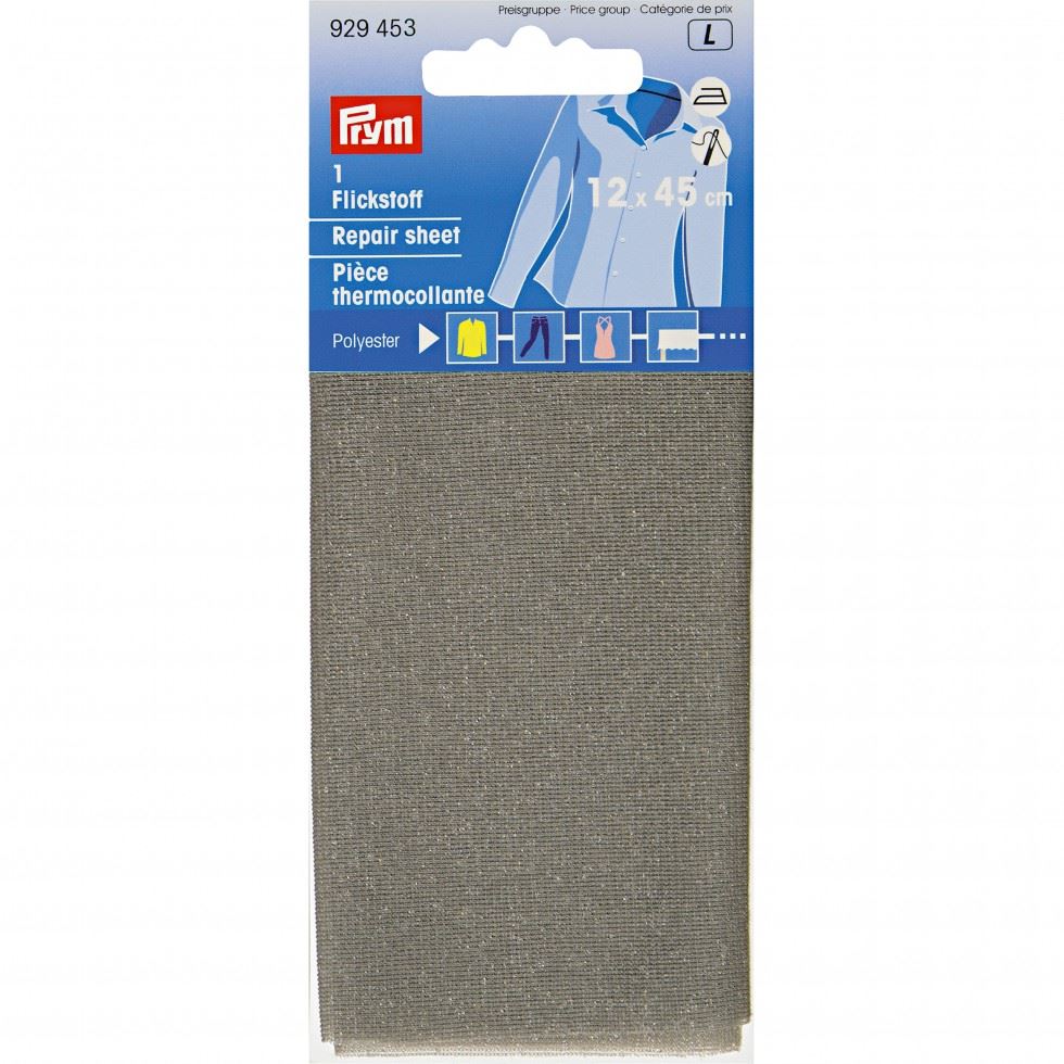 Prym Iron On Repair Sheet Grey