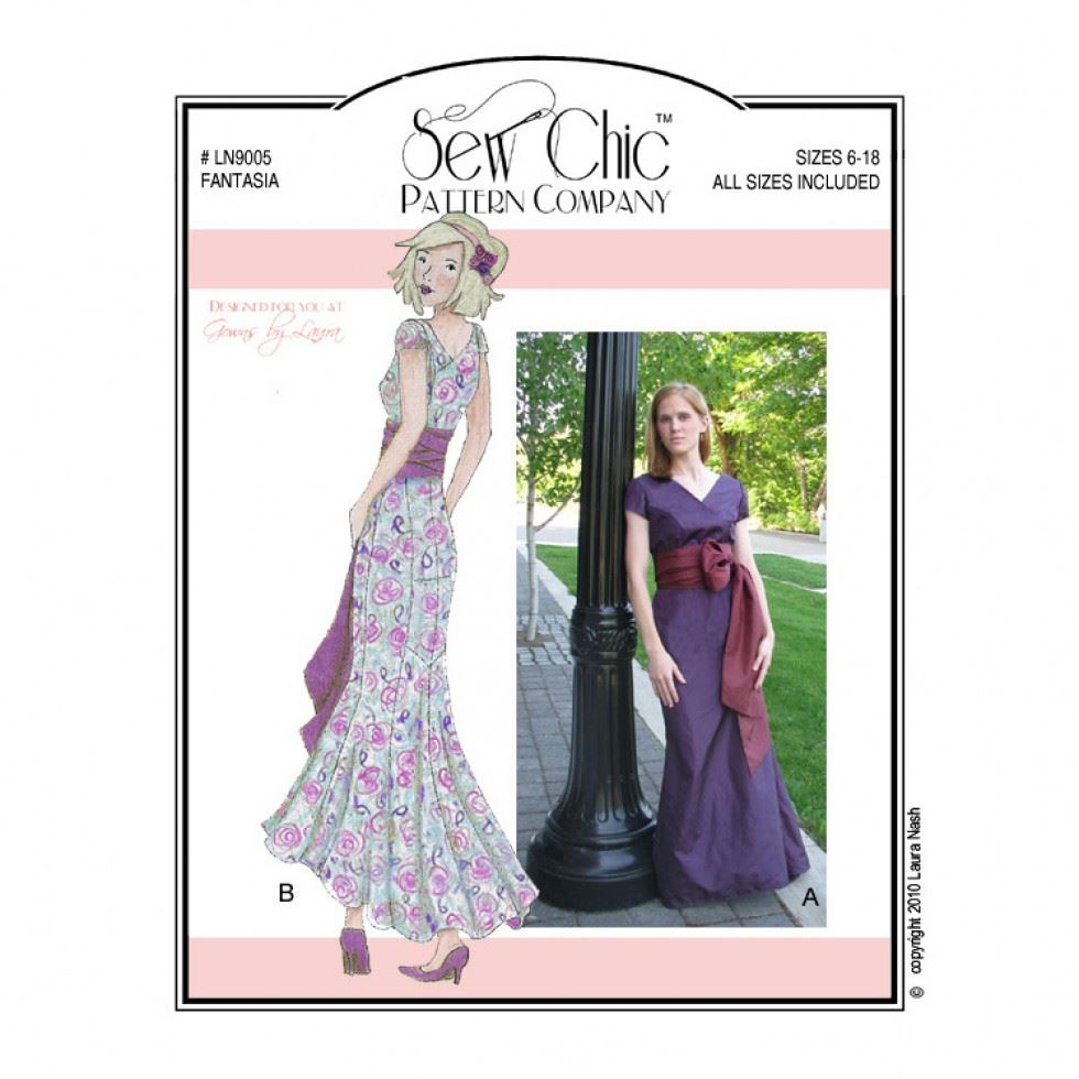 Sew Chic Paper Sewing Pattern Fantasia Dress
 