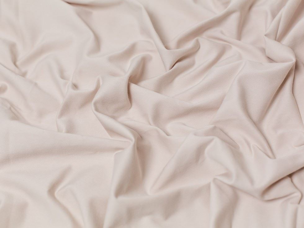 Minerva Core Range Almond Cotton Lycra Jersey Stretch Knit Fabric