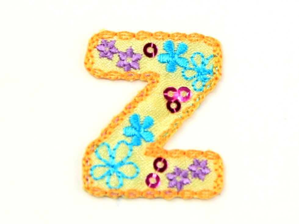 Alphabet Patch Motif (Value Pack of 3) Multicoloured Letter Z