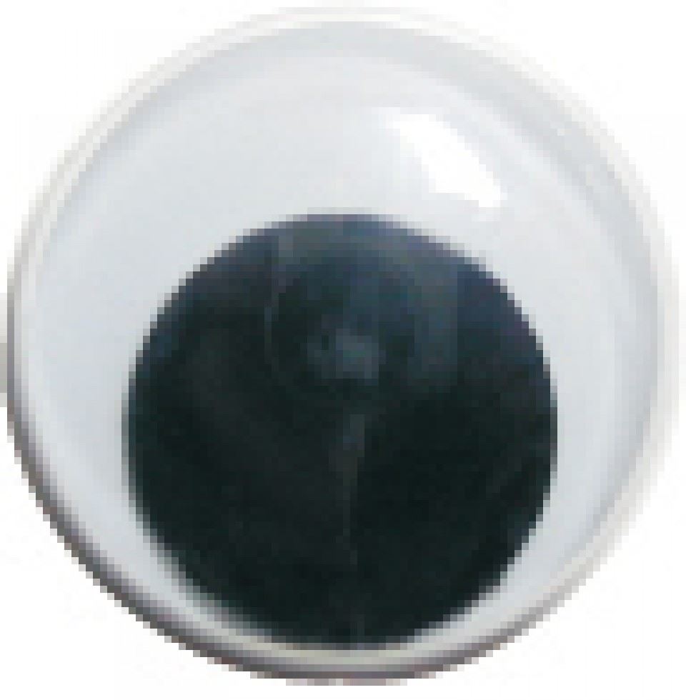Craft Factory Black & White Stick On Wobbly Toy Eyes