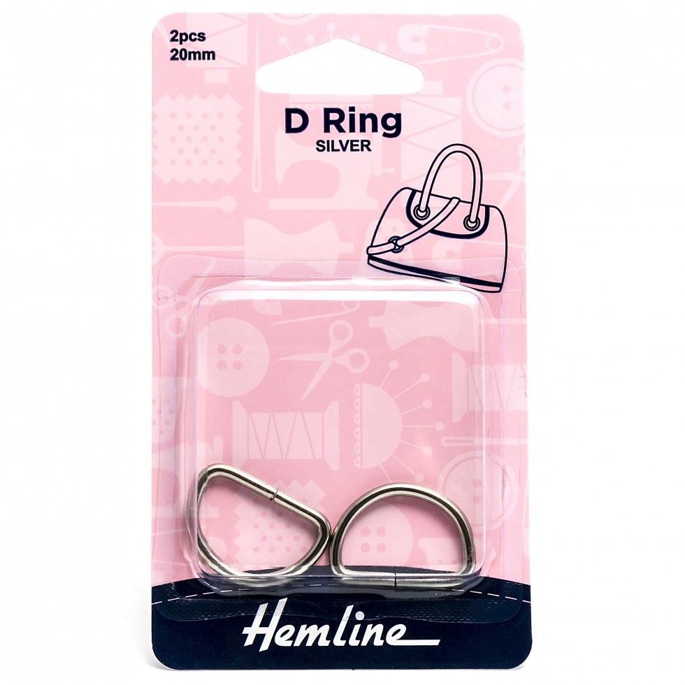 Hemline Silver D Rings