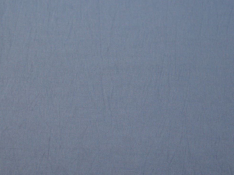 Deadstock Washed Viscose Crepe Fabric Dusky Blue
