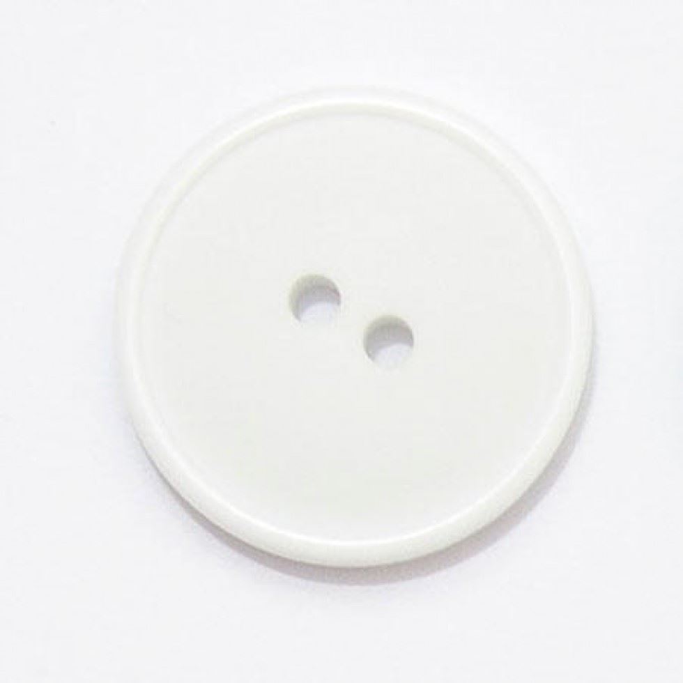 Round Plastic Buttons (Value Pack) White
 
