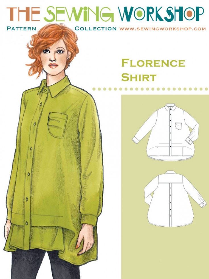 The Sewing Workshop Paper Sewing Pattern Florence Shirt