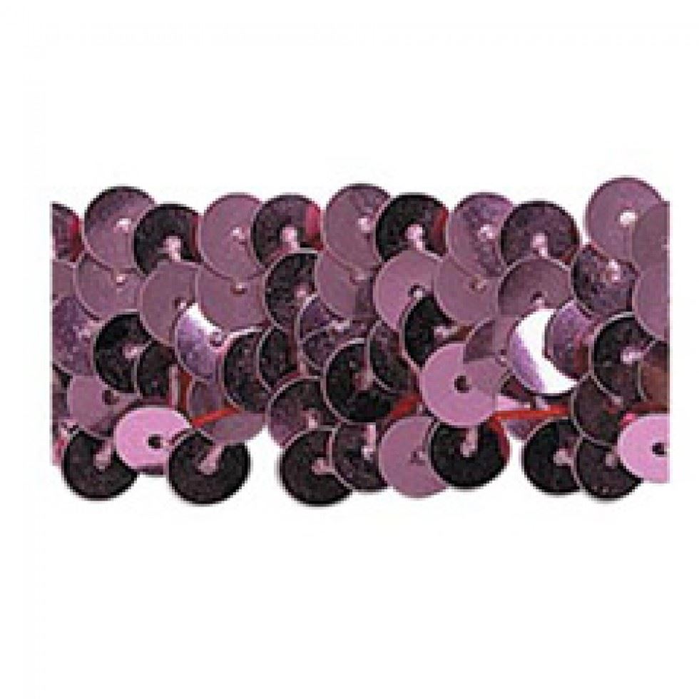 Trimits Pink Stretch Sequins Trim