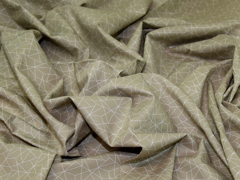Beige Deadstock 100% Cotton Poplin Fabric