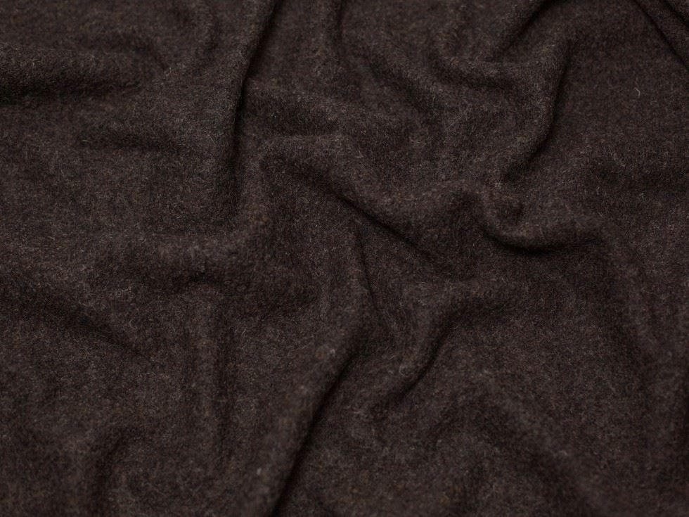 Minerva Core Range Charcoal 100% Pure Boiled Wool Coating Fabric