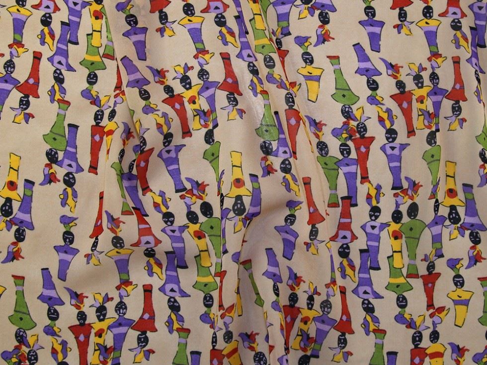 Deadstock Sheer Chiffon Fabric Multicoloured
 