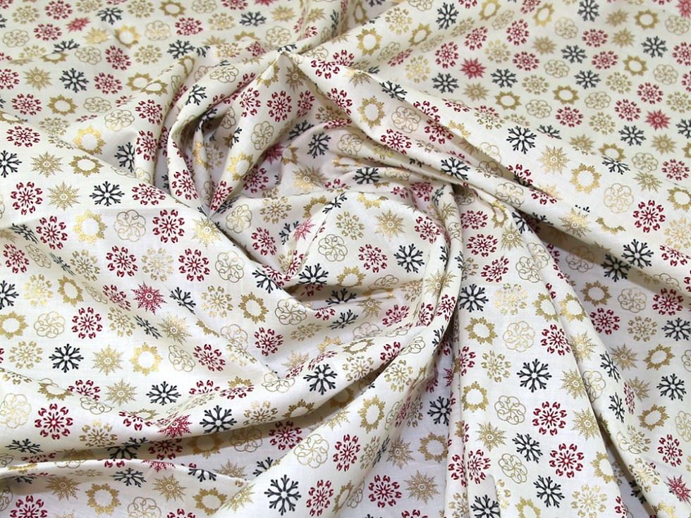 Cream Deadstock 100% Cotton Fabric