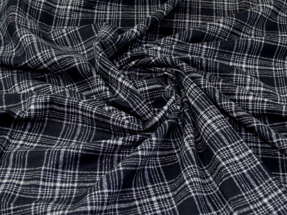 John Louden Navy Wool Blend Coating Fabric
