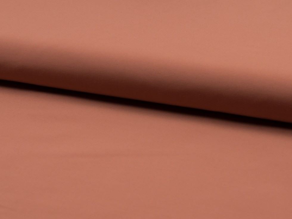 Chocolate Deadstock Polycotton Memory Raincoat Coating Fabric