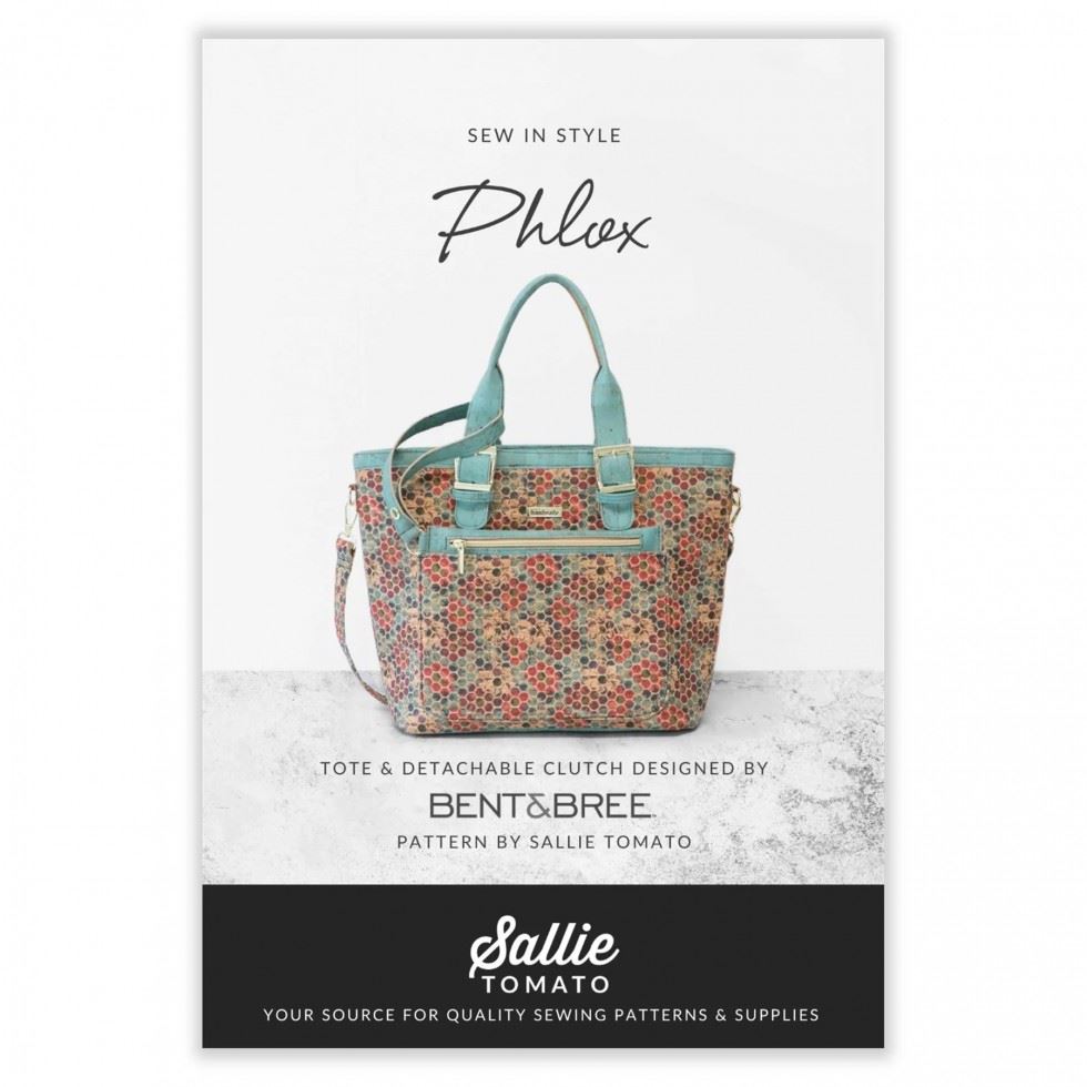 Sallie Tomato Sewing Pattern Phlox Tote & Detachable Clutch