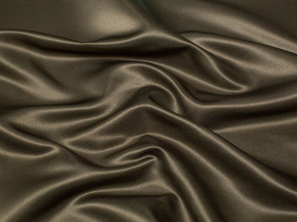 Minerva Core Range Taupe Duchess Satin Fabric