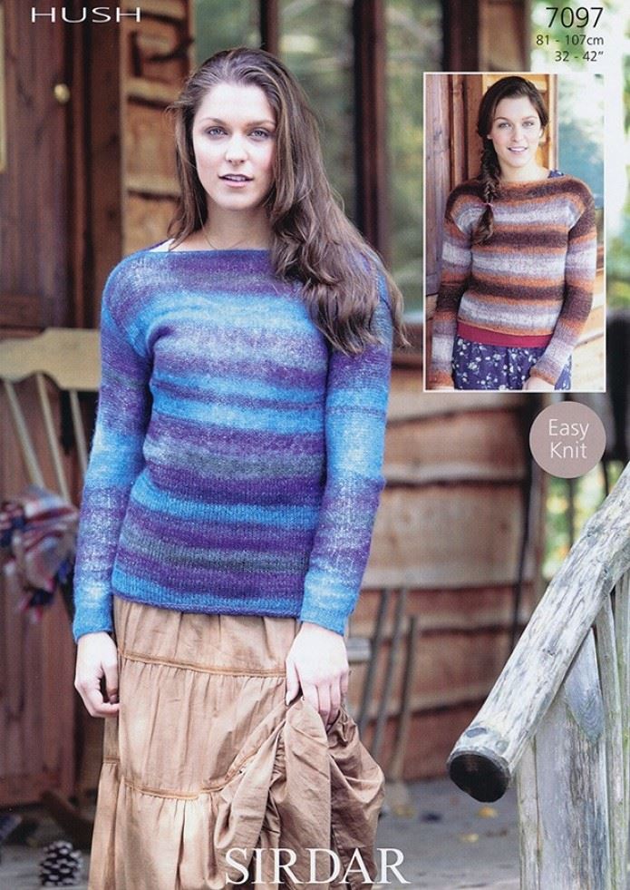 Sirdar Hush Knitting Pattern 7097