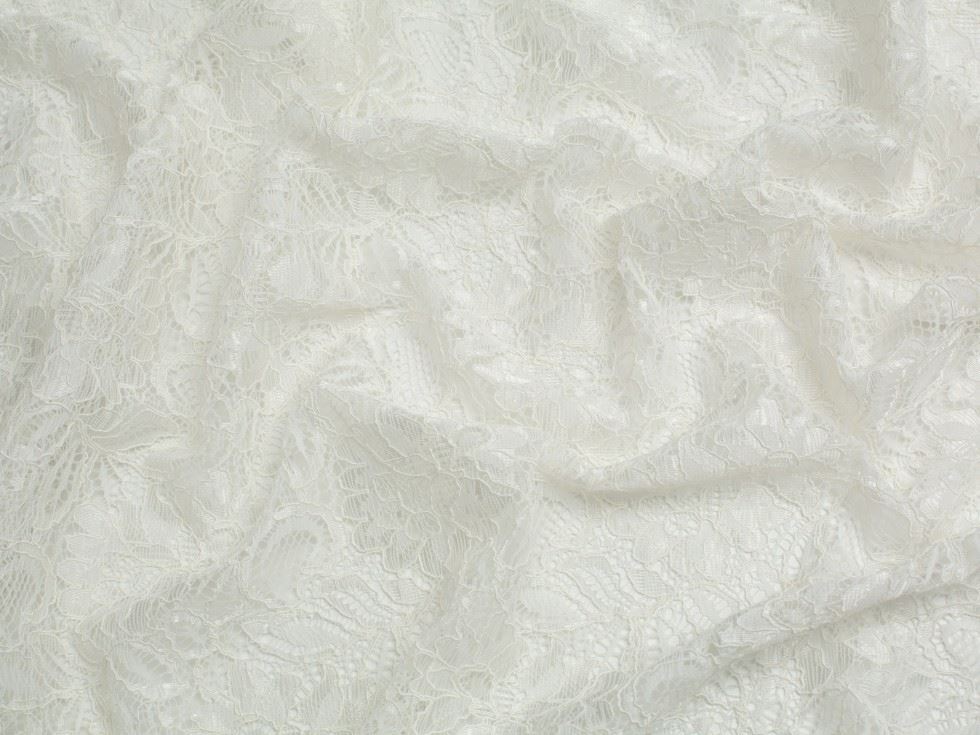 Minerva Core Range Ivory Tocca Corded Lace Fabric