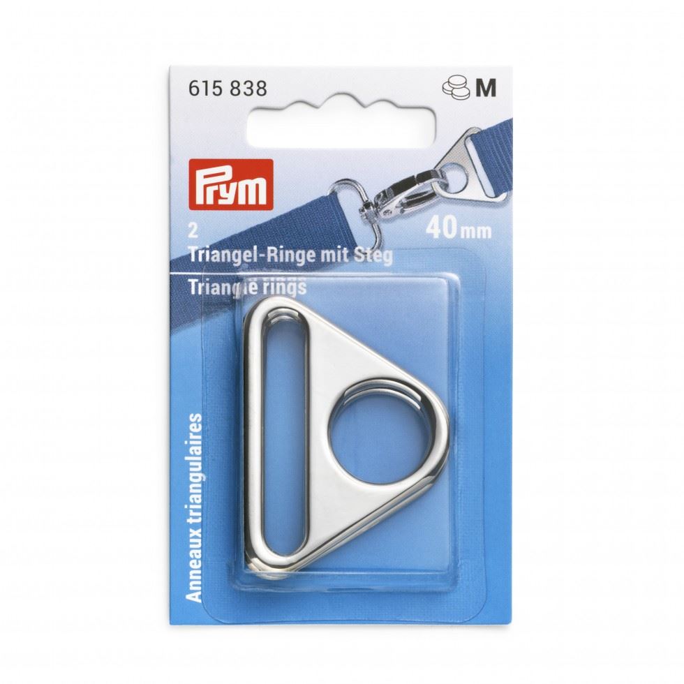 Prym Silver Triangle Metal Rings