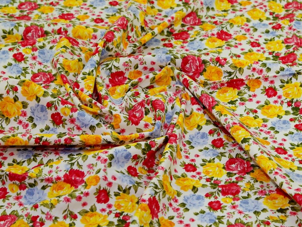 Rose And Hubble Ivory 100% Cotton Poplin Fabric
