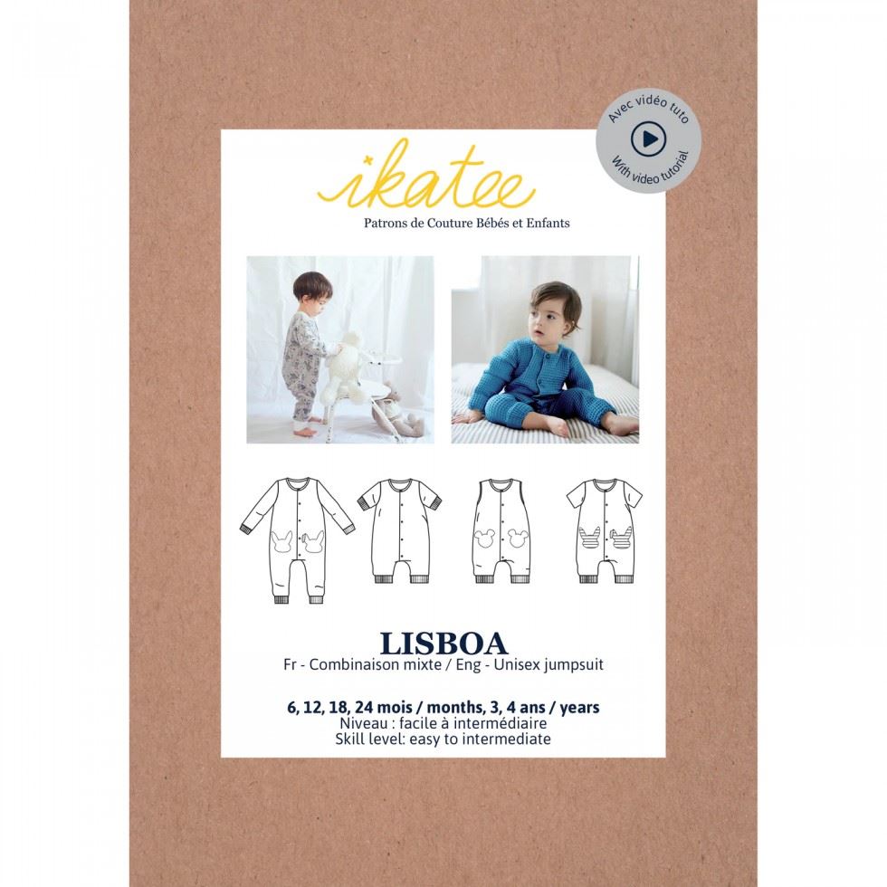 Ikatee Sewing Pattern Baby Lisboa Jumpsuit