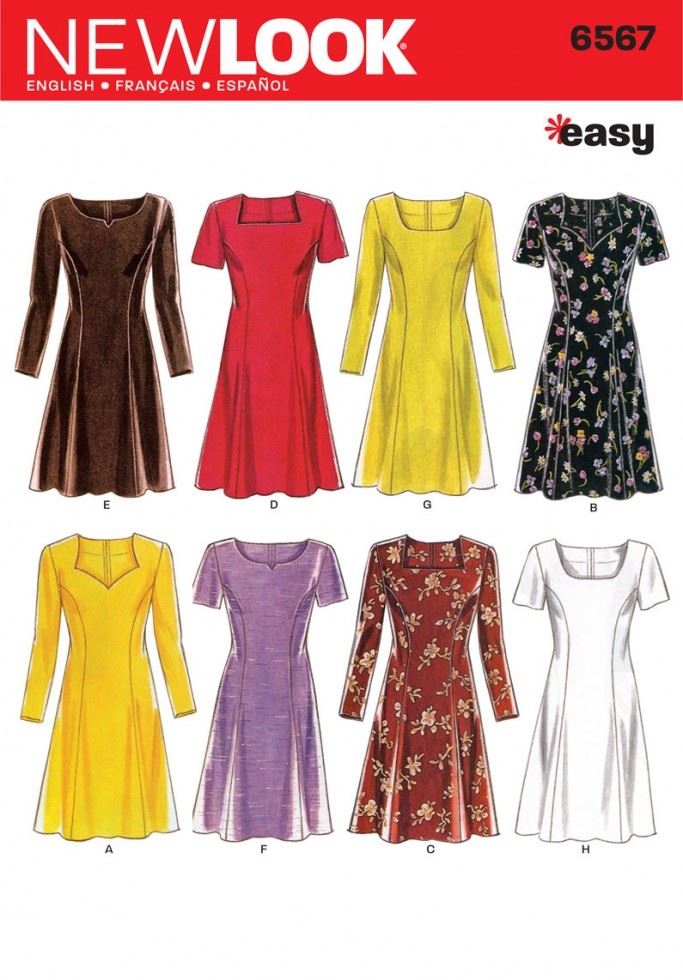 New Look Paper Sewing Pattern 6567
 