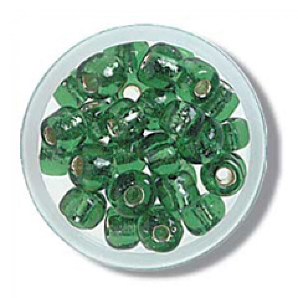 Trimits Green Glass E Beads (Value Pack Of 5)
