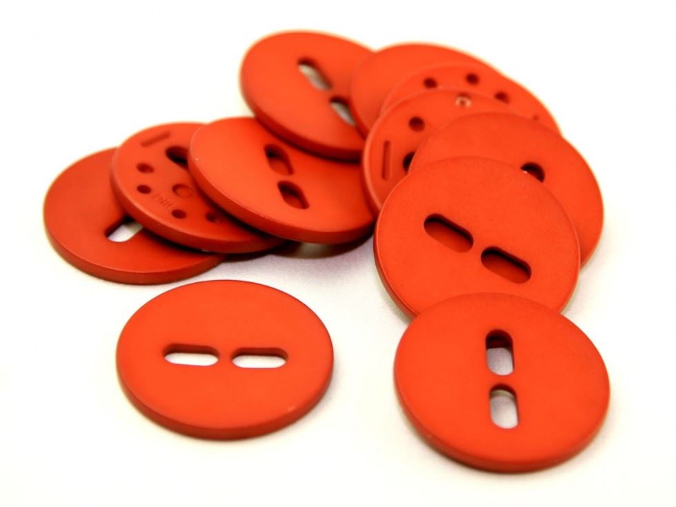 Dill Round Matte Buttons (Value Pack) Rust Orange
 