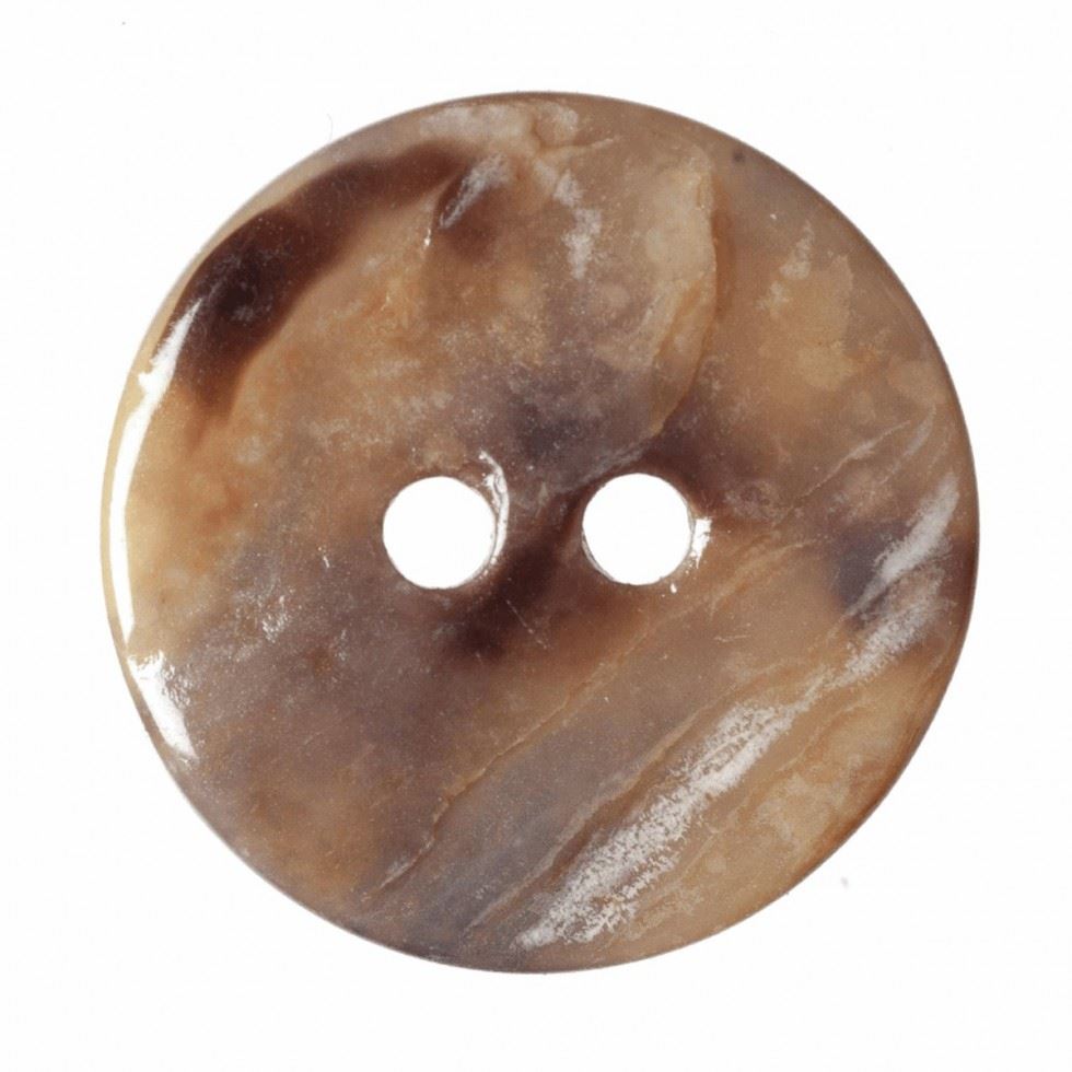 Hemline Natural Round Shell Buttons