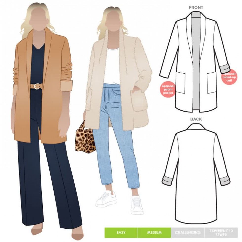 Style Arc Sewing Pattern Loren Jacket
