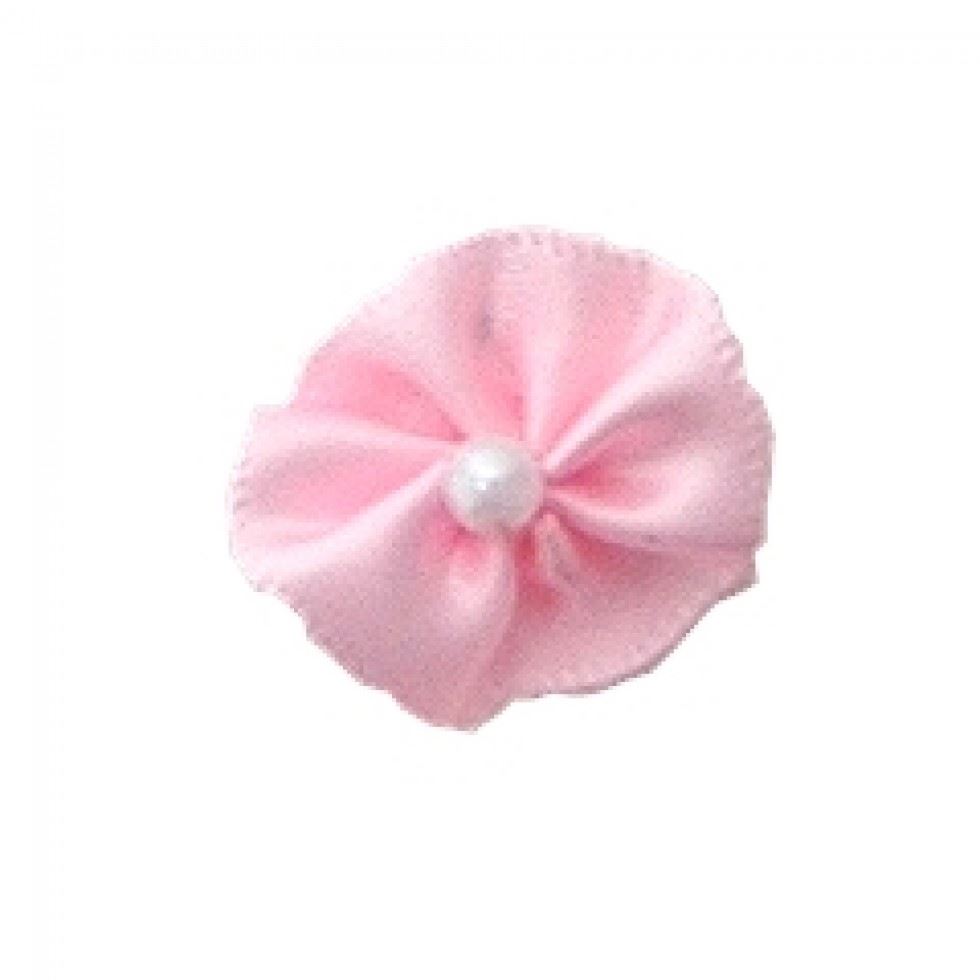 Berisfords Ribbon Pearl Rosettes 117 Light Pink
 