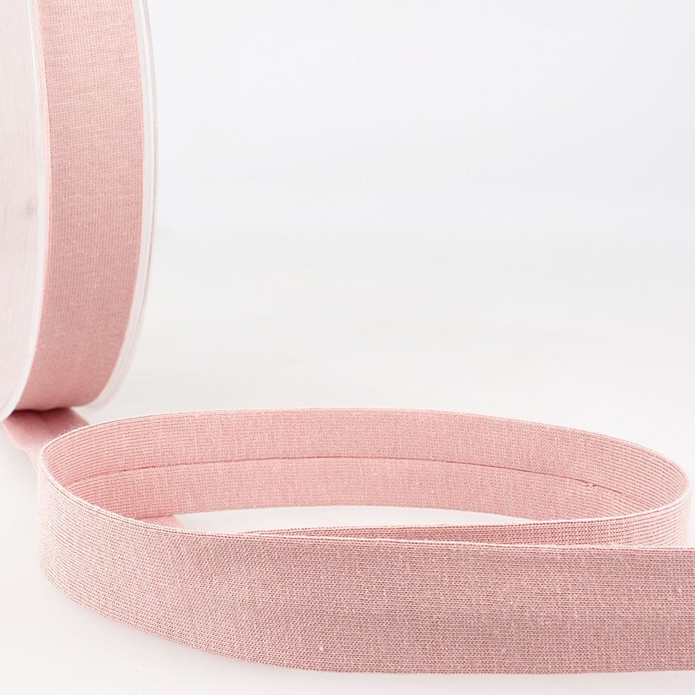 Stephanoise Cotton Jersey Bias Binding Tape Rose Pink