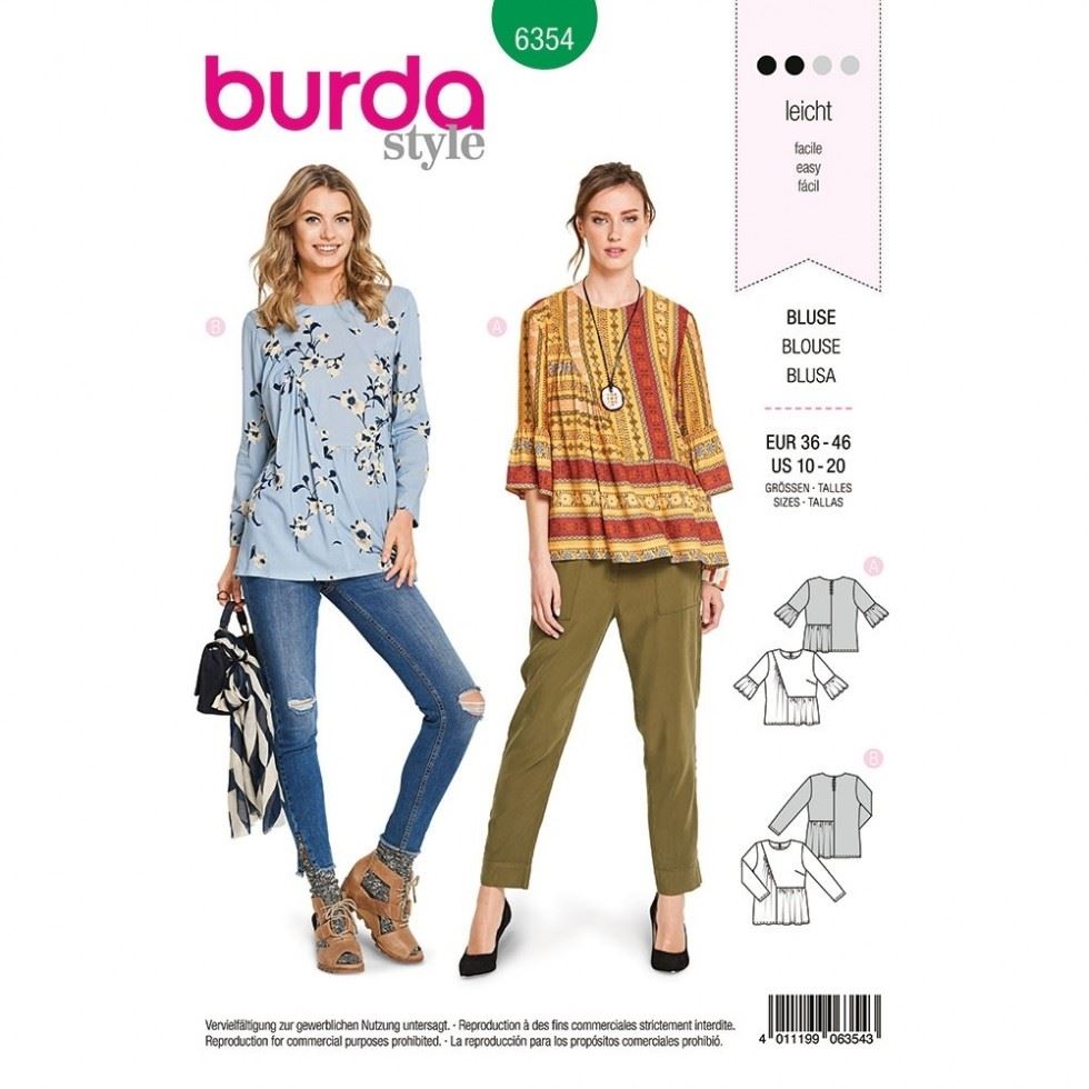 Burda Paper Sewing Pattern 6354
 
