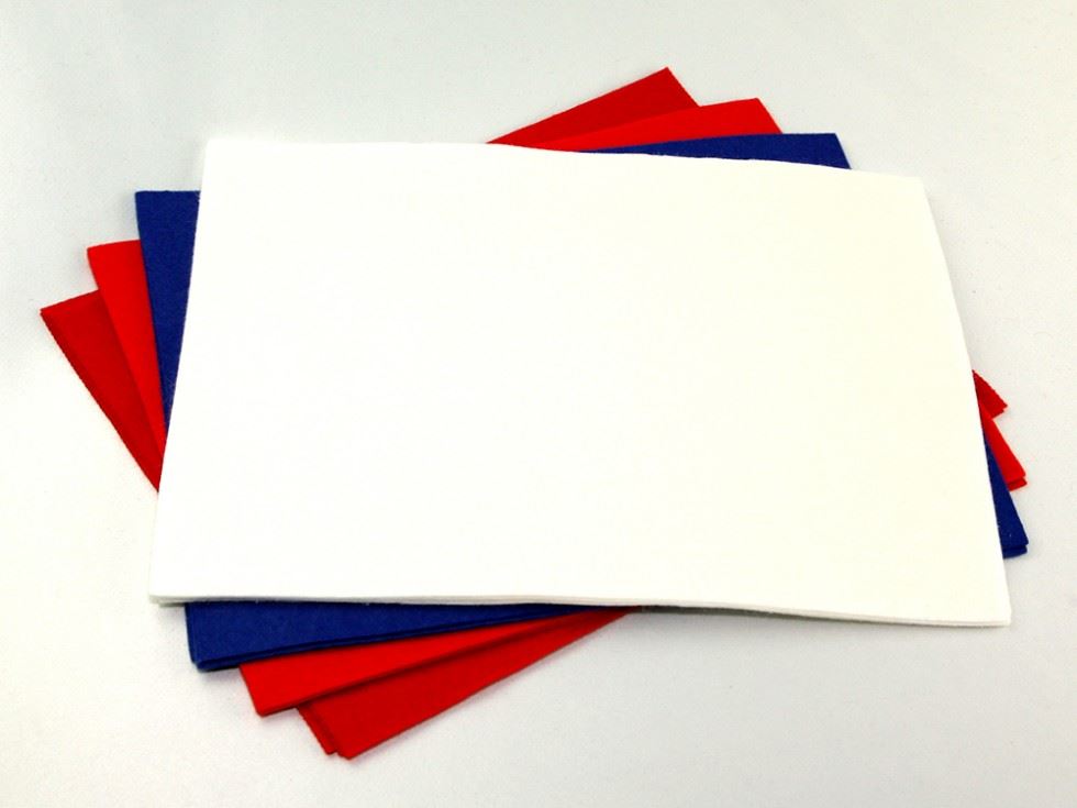 Acrylic Felt Fabric Packs Reds Whites Blues
 