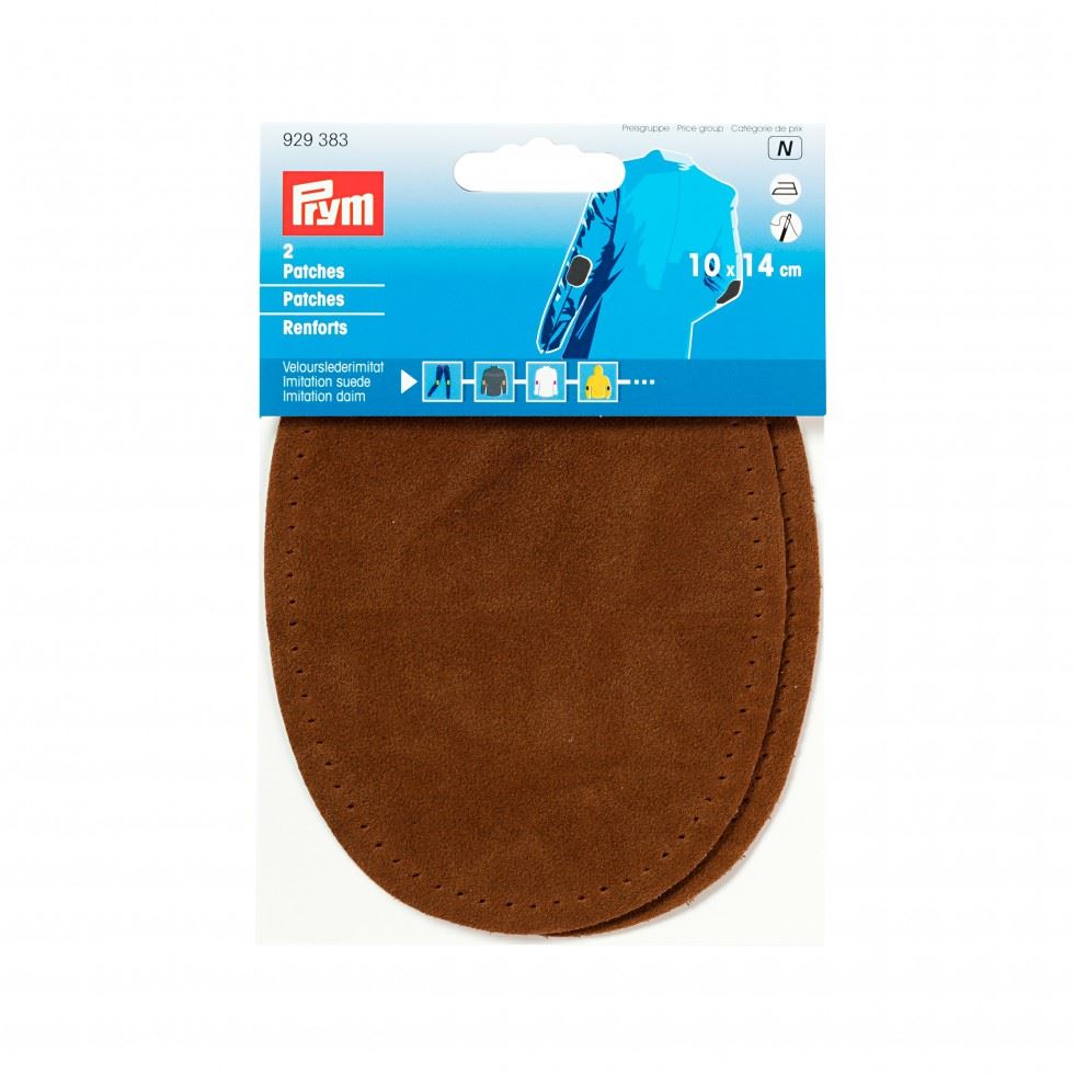 Prym Imitation Suede Elbow Patches Camel
 
