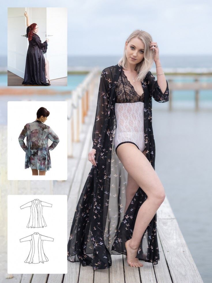 Booby Traps Paper Sewing Pattern Panelled Robe
 