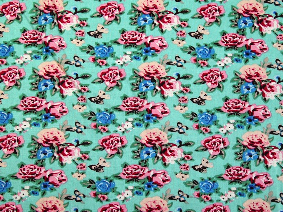 Turquoise Deadstock 100% Cotton Poplin Fabric