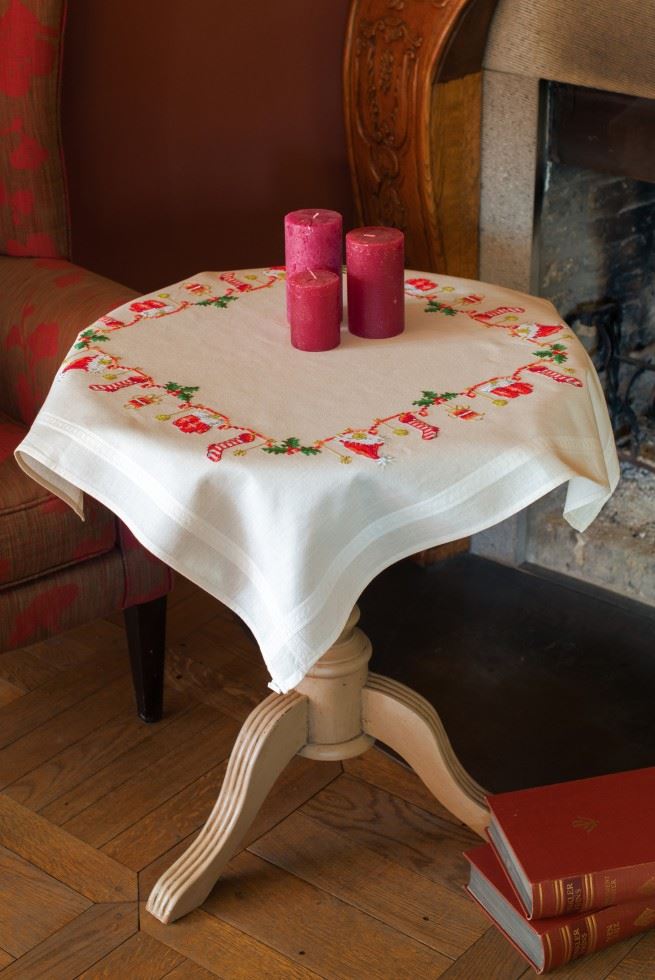 Vervaco Embroidery Kit Tablecloth Christmas