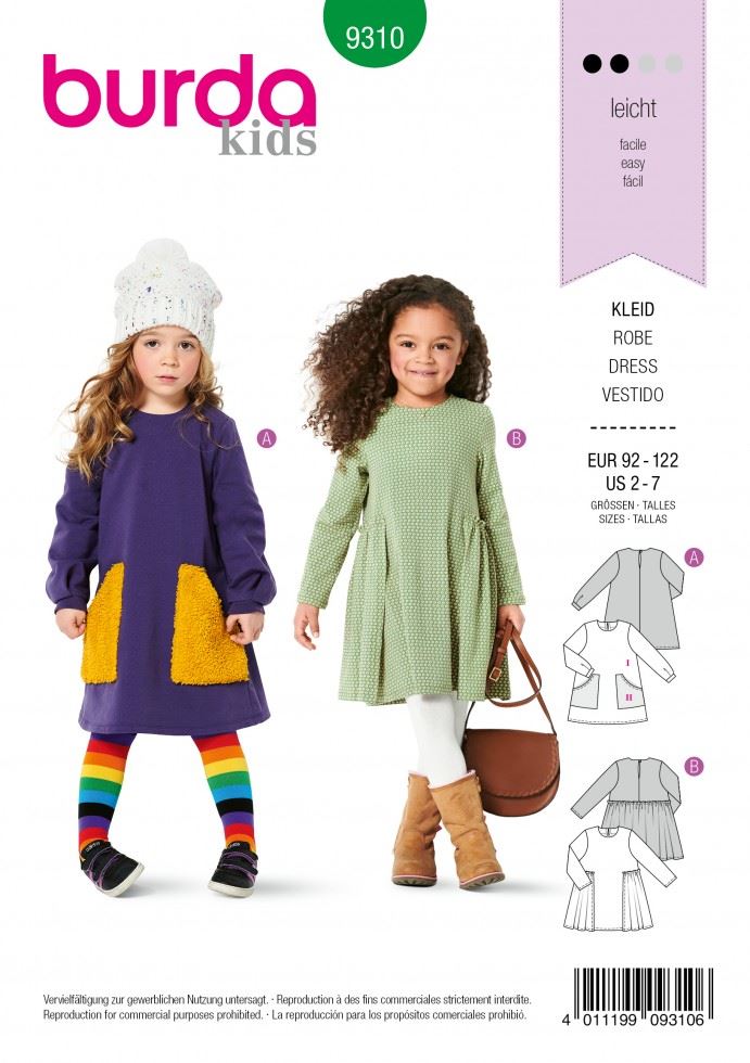 Burda Paper Sewing Pattern 9310
 