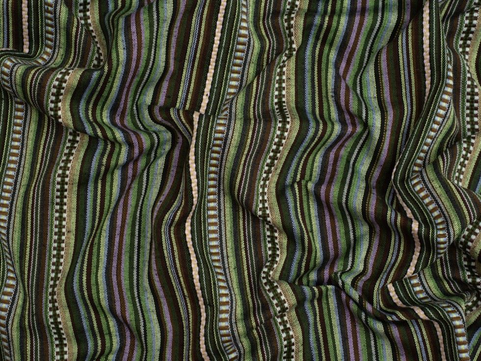 Minerva Core Range Mexico Woven Stripe Jacquard Canvas Fabric Aqua
 