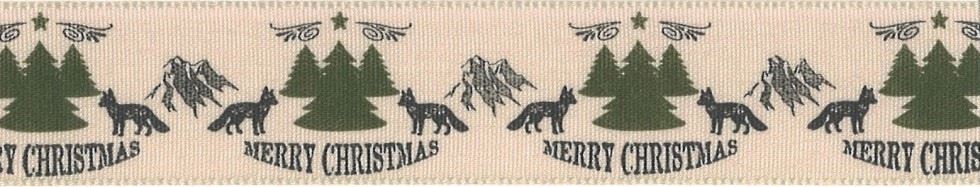 Berisfords Mountain Fox Ribbon Green
 