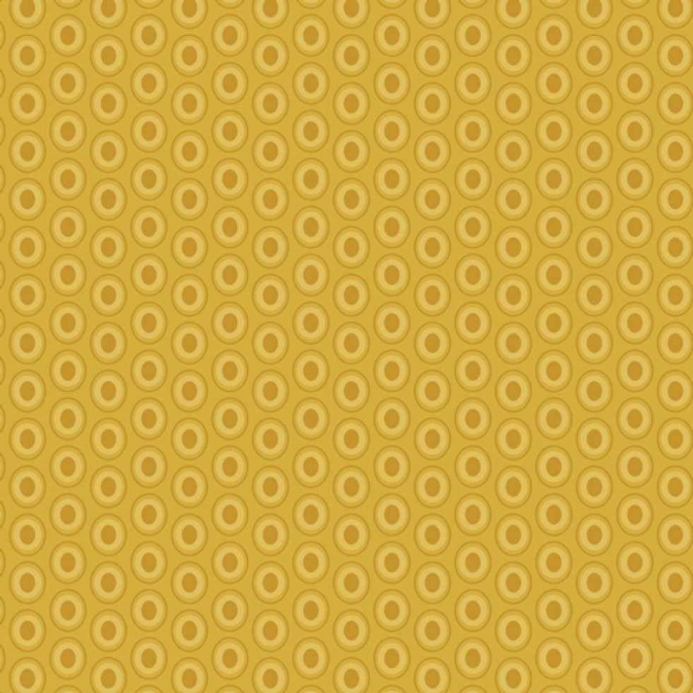 Art Gallery Fabrics Oval Elements 100% Cotton Poplin Fabric Honey Amber