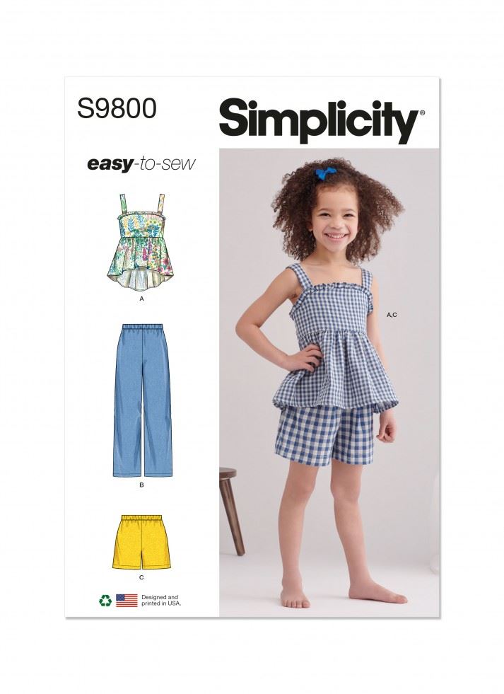Simplicity Paper Sewing Pattern 9800
 