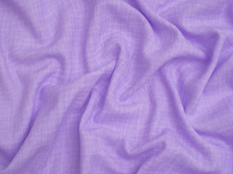 Lilac Blush Tie Dye Cotton Double Gauze Fabric