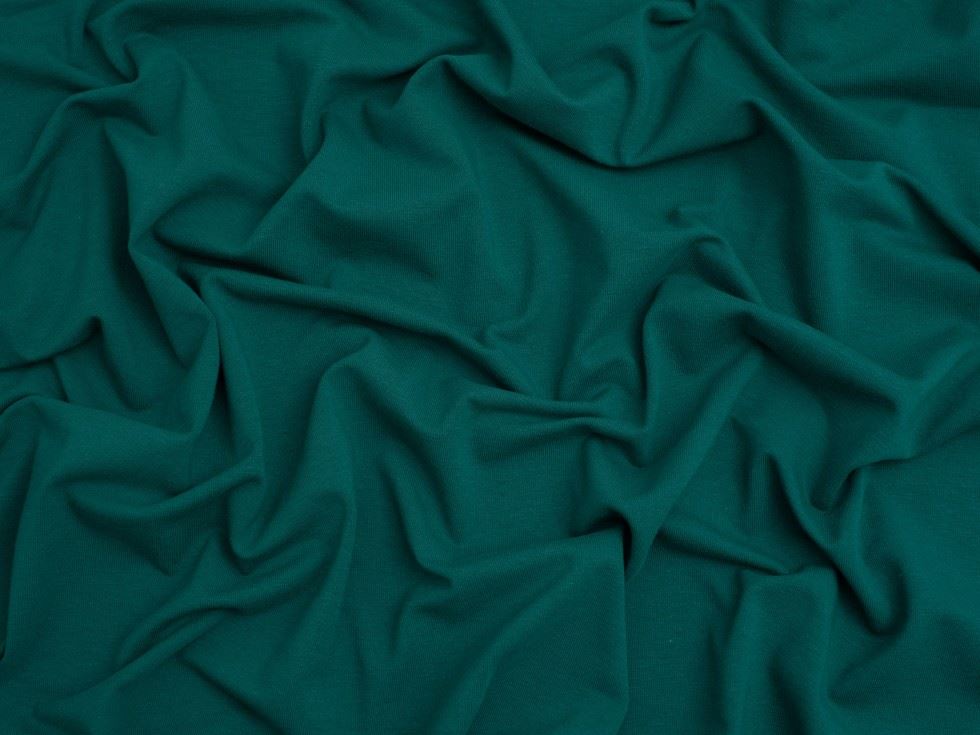 Minerva Core Range Peacock Cotton Lycra Jersey Stretch Knit Fabric
