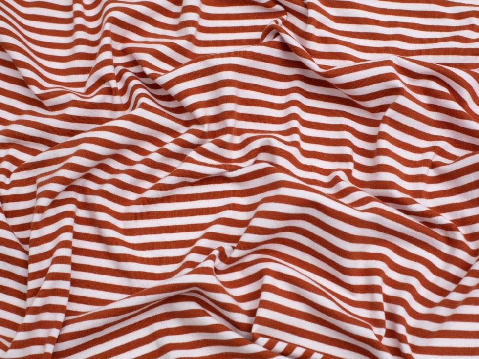 Minerva Core Range Rust Cotton Jersey Stretch Knit Fabric
