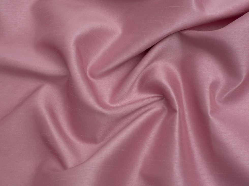 Minerva Core Range Shantung Dupion Fabric Rose
 